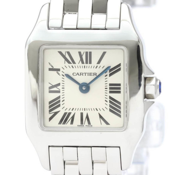CARTIER Accessories - Polished CARTIER Santos Demoiselle Steel Quartz Ladies Watch W25064Z5 BF553113